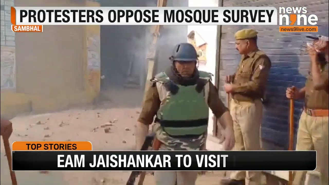 Heavy Police Deployment In Sambhal As Protesters Oppose Mosque Survey | News9