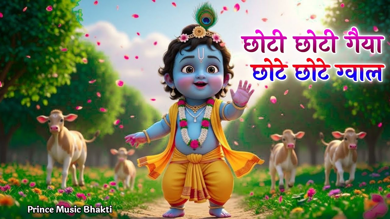 Choti Choti Gaiya, Chote Chote Gwal | छोटी छोटी गैया | #Little Krishna Bhajan - Krishna Bal Leela