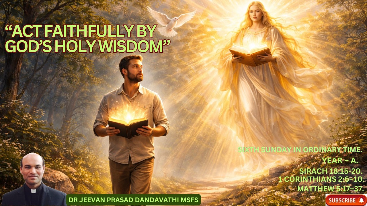“ACT FAITHFULLY BY GOD’S HOLY WISDOM” // DR JEEVAN PRASAD DANDAVATHI MSFS.