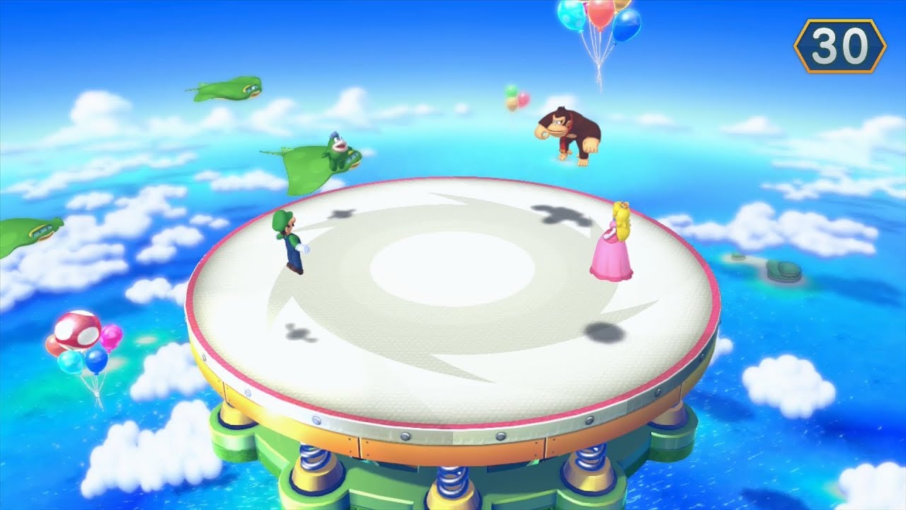 Mario Party 10 Coin Challenge #60 Spike vs Donkey Kong vs Luigi vs Peach Master Difficulty