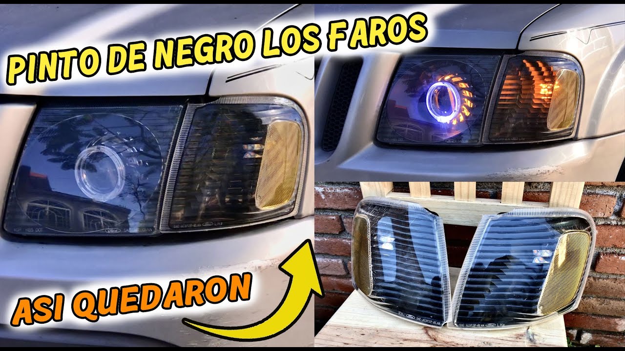 Como Pintar De Negro El Fondo De Los Faros y Se Vean Mas Personalizados Black Housing Ford Explorer