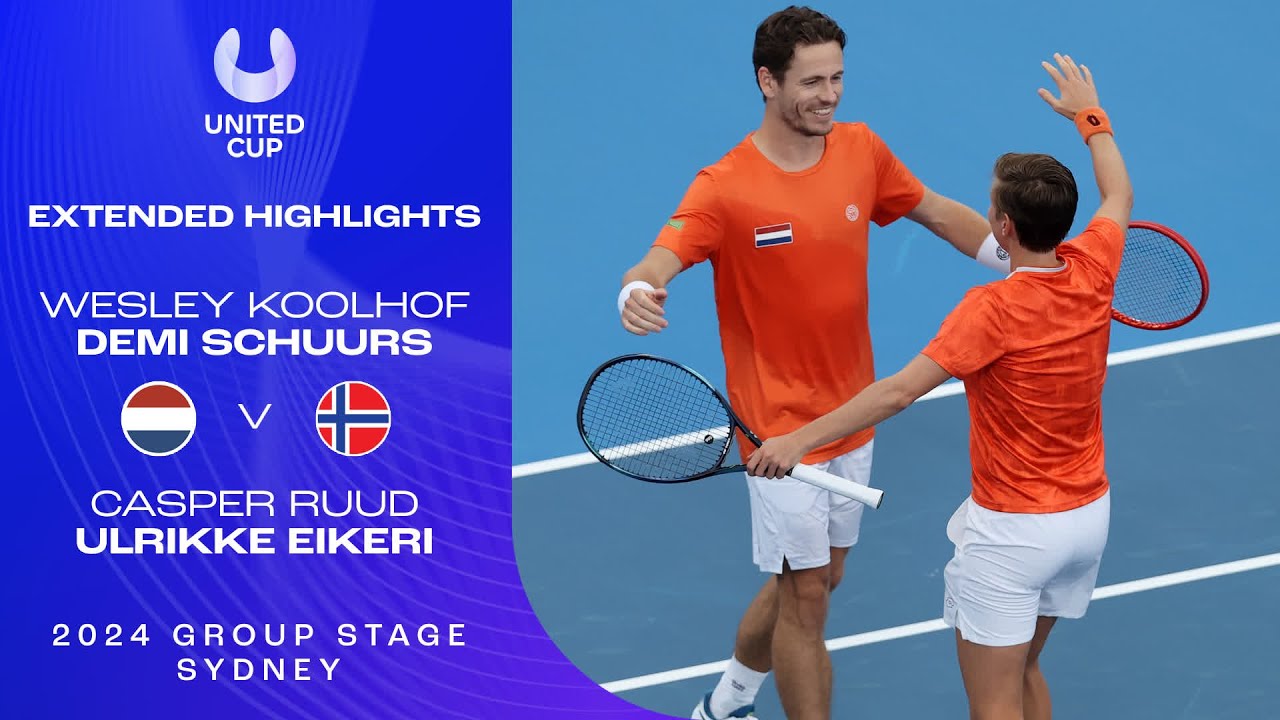 Koolhof/Schuurs v Ruud/Eikeri Extended Highlights | United Cup 2024 Group F