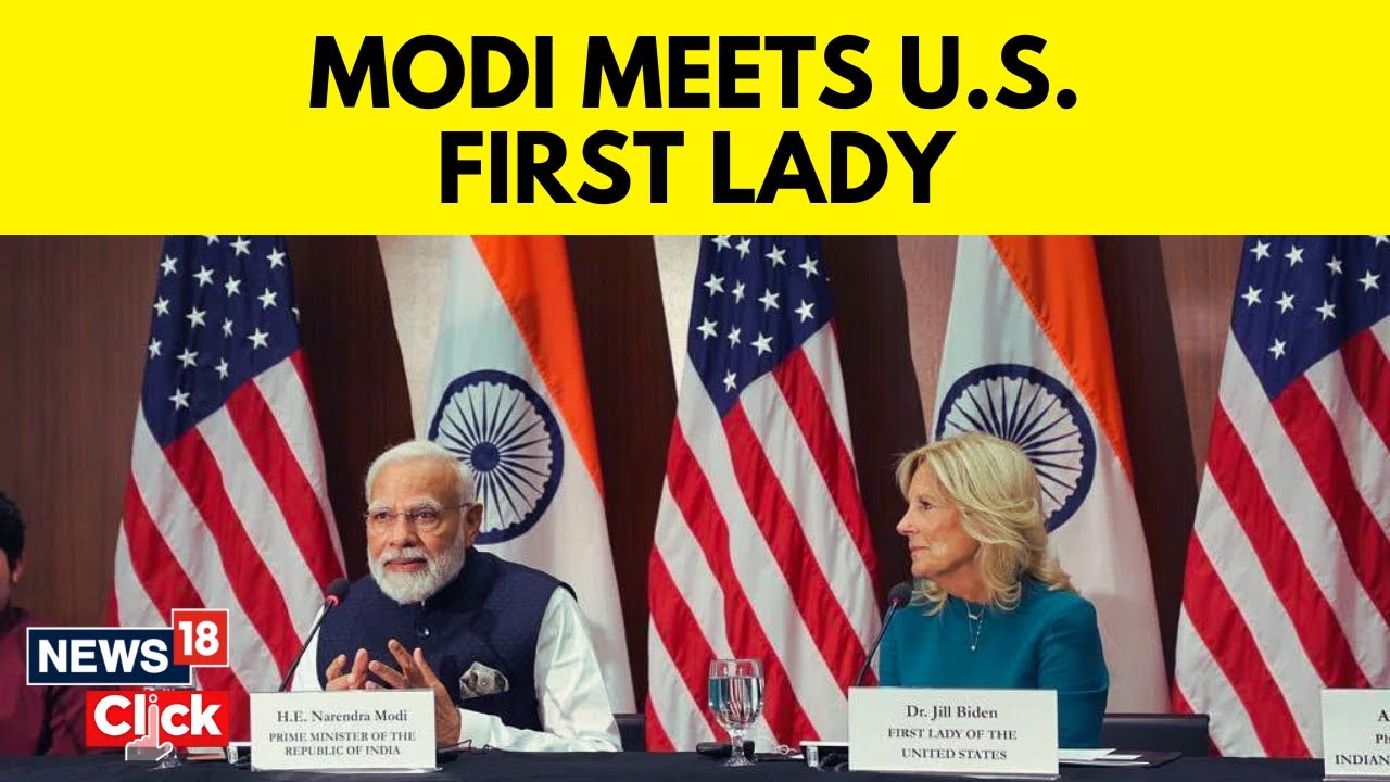 Modi US Visit 2023 | PM Modi Meets US First Lady Jill Biden At The National Science Foundation