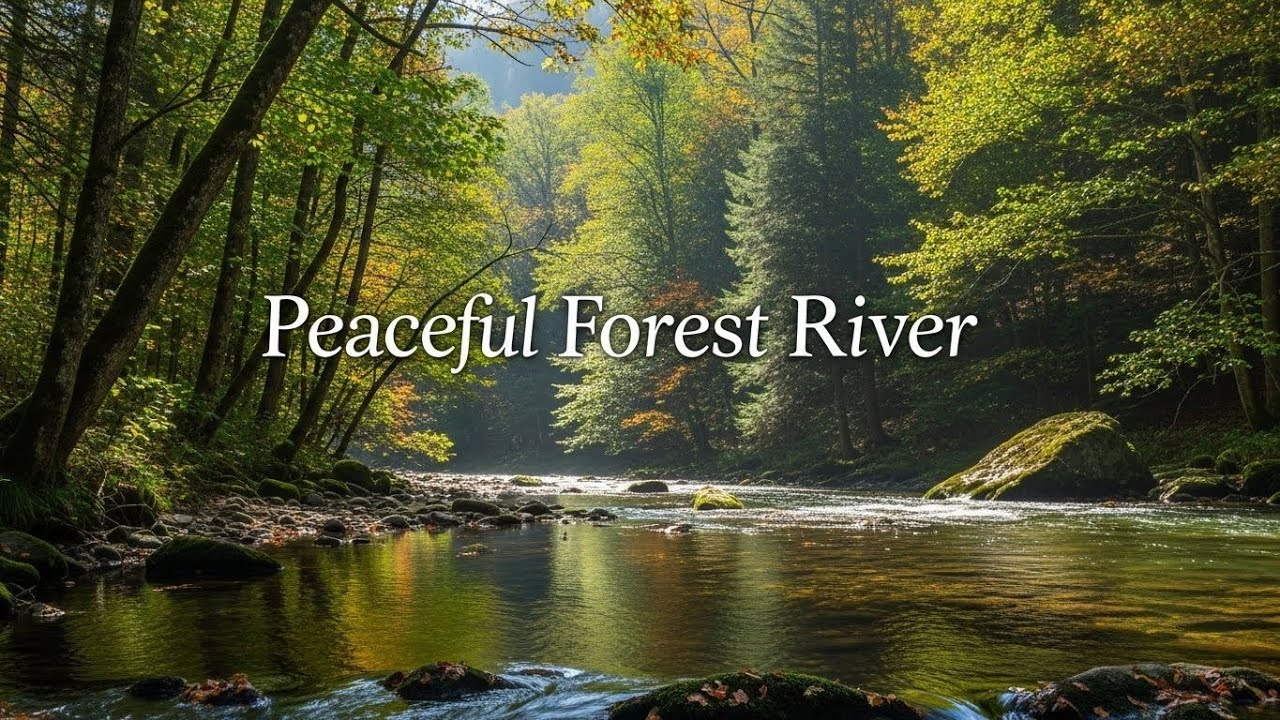 Peaceful River Sound Ambience 🌊 Gentle Flowing Water for Deep Sleep and Relaxation #470
