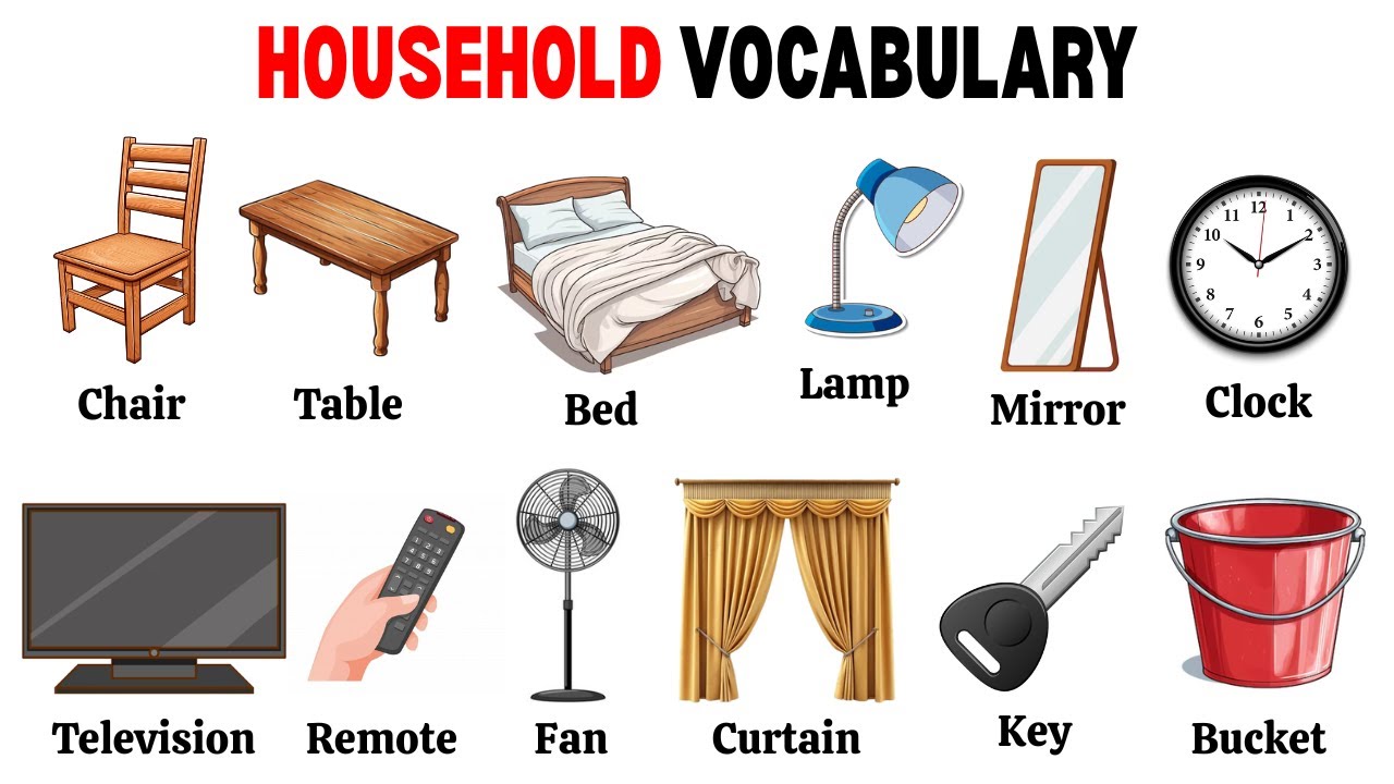 Daily Use Household Items with Pictures | Essential English Vocabulary