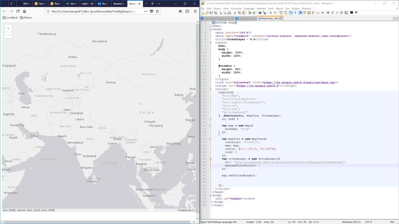 Real-time GIS: Mapping and Analytics