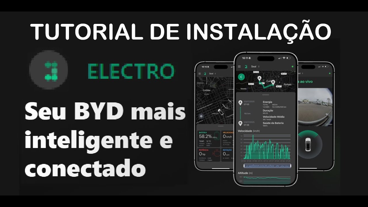 Instalando o Electro na multimidia do BYD para monitoramento do veiculo