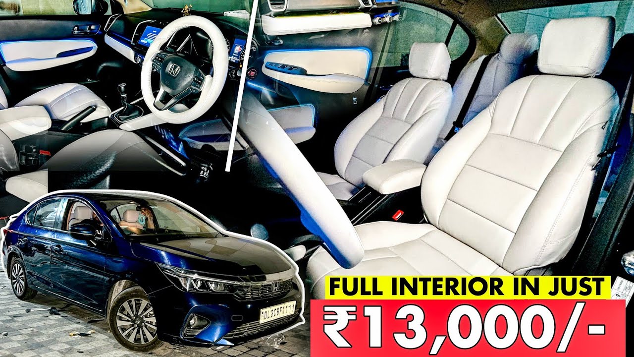 IN JUST ₹13,000/- Car Interior & Luxury Seat Covers | Honda City Interior Modified |