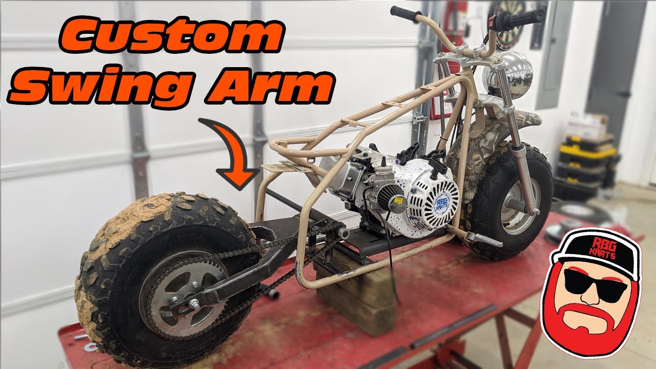 Custom Mini Bike Swing Arm ~ 301cc Coleman CT200U-EX