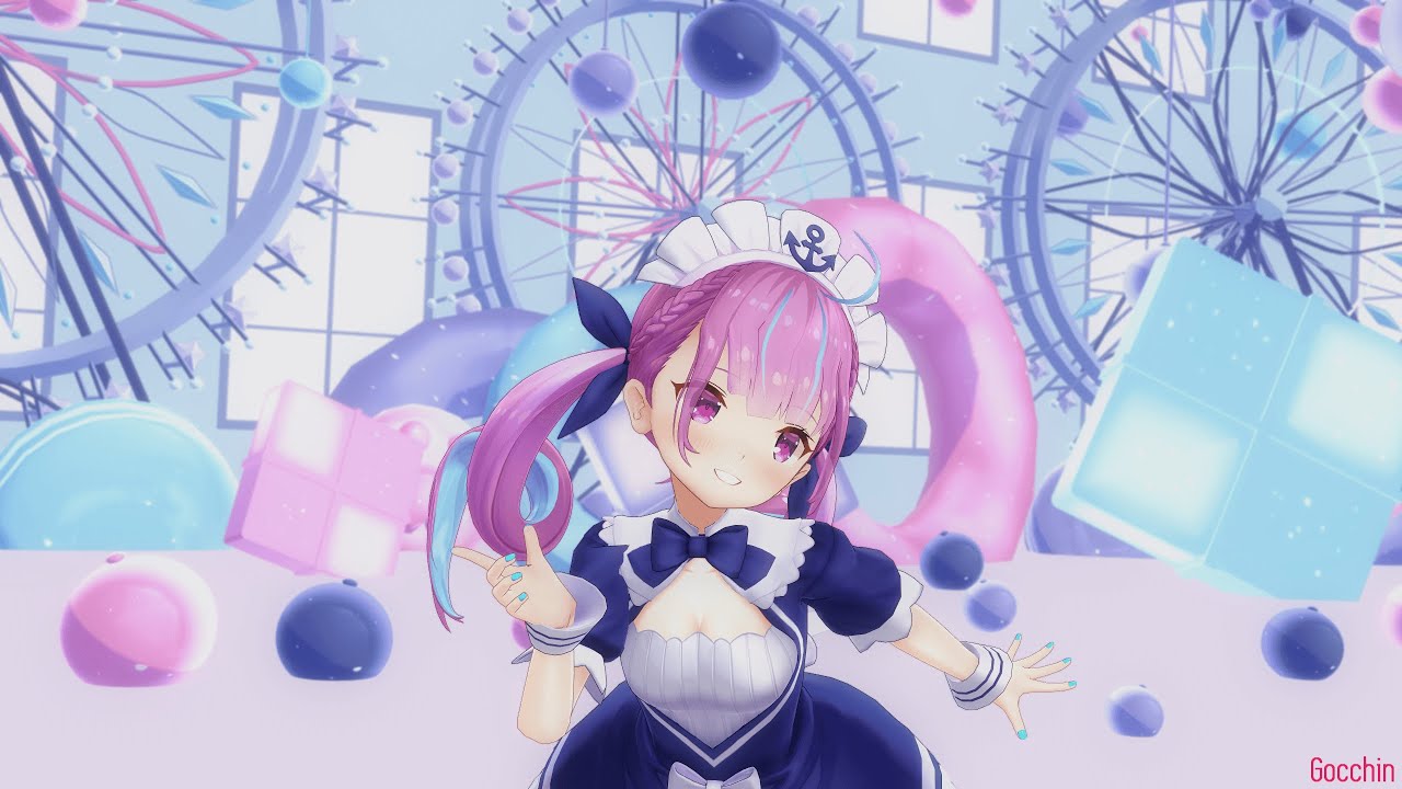 【MMDホロライブ】Minato Aqua「アゲアゲアゲイン」