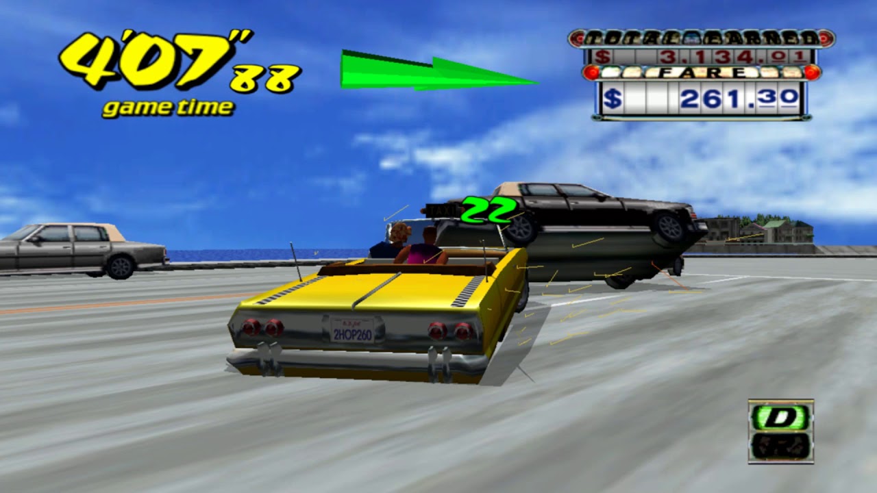 (PC/Steam) Crazy Taxi gameplay