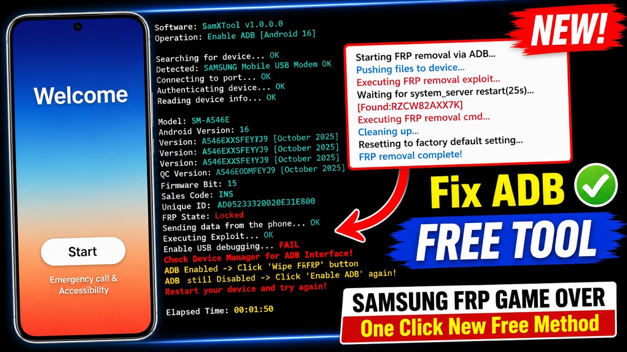 🔐 Samsung FRP Bypass 2026 | All CPU MTK, Exynos, Snapdragon | Android 16 Free Tool | FREE Method ✅
