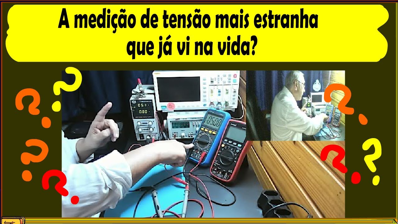 A medição de tensão mais estranha que já vi na vida