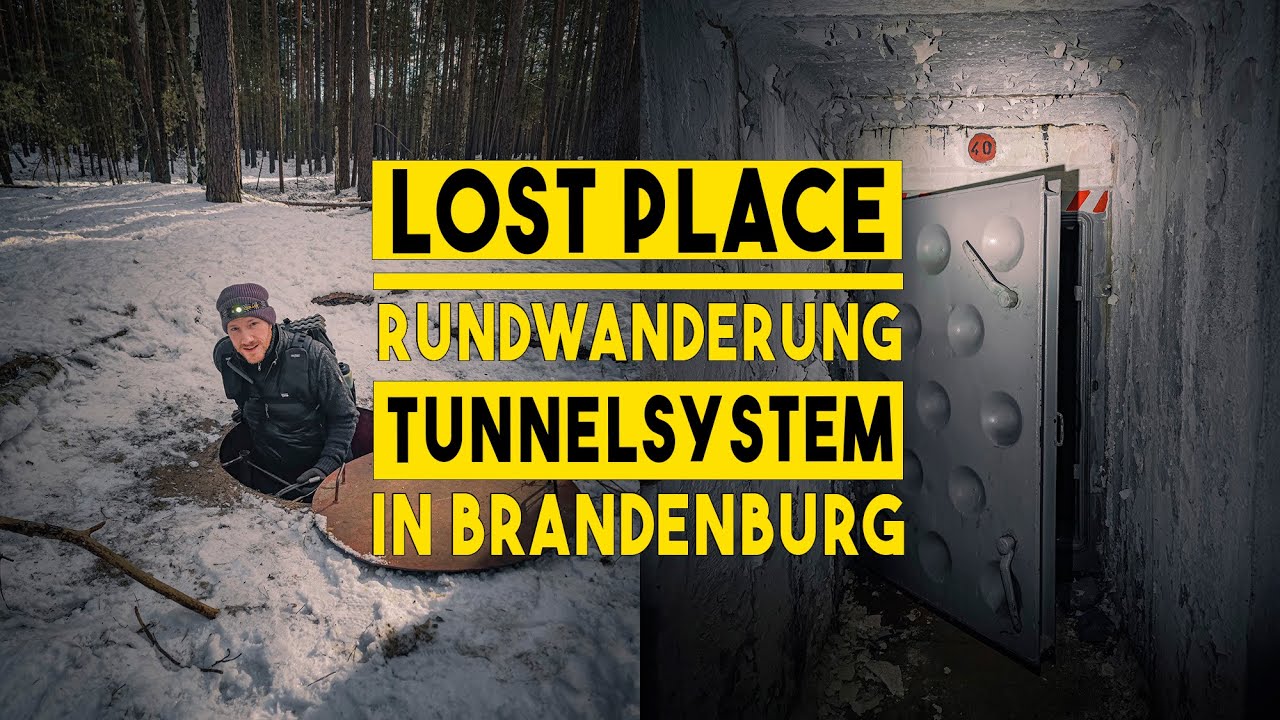 Lost Place unterirdisches Tunnelsystem in Brandenburg + Rundwanderung im Winter