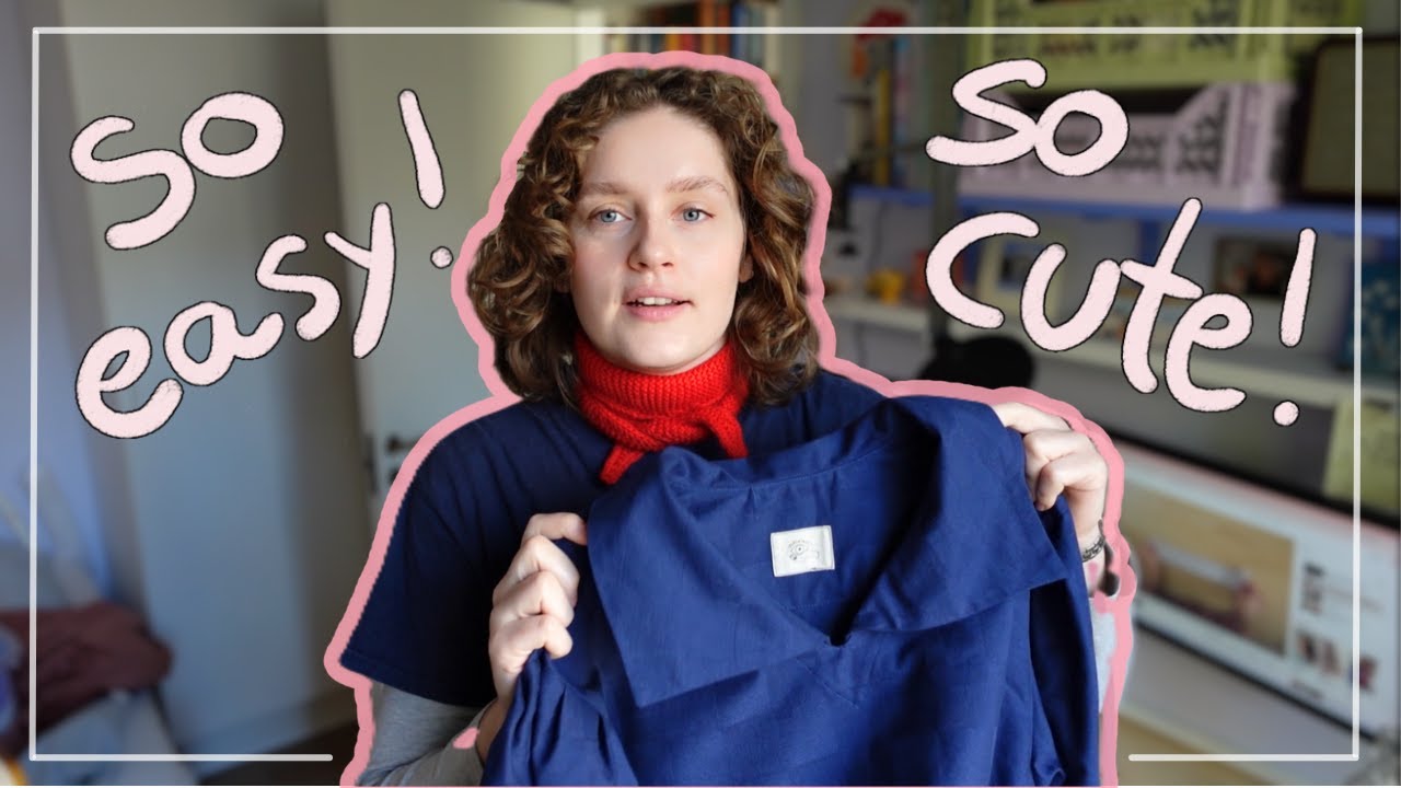 making a MEGA CUTE shirt from an old tablecloth *sewing therapy roma*