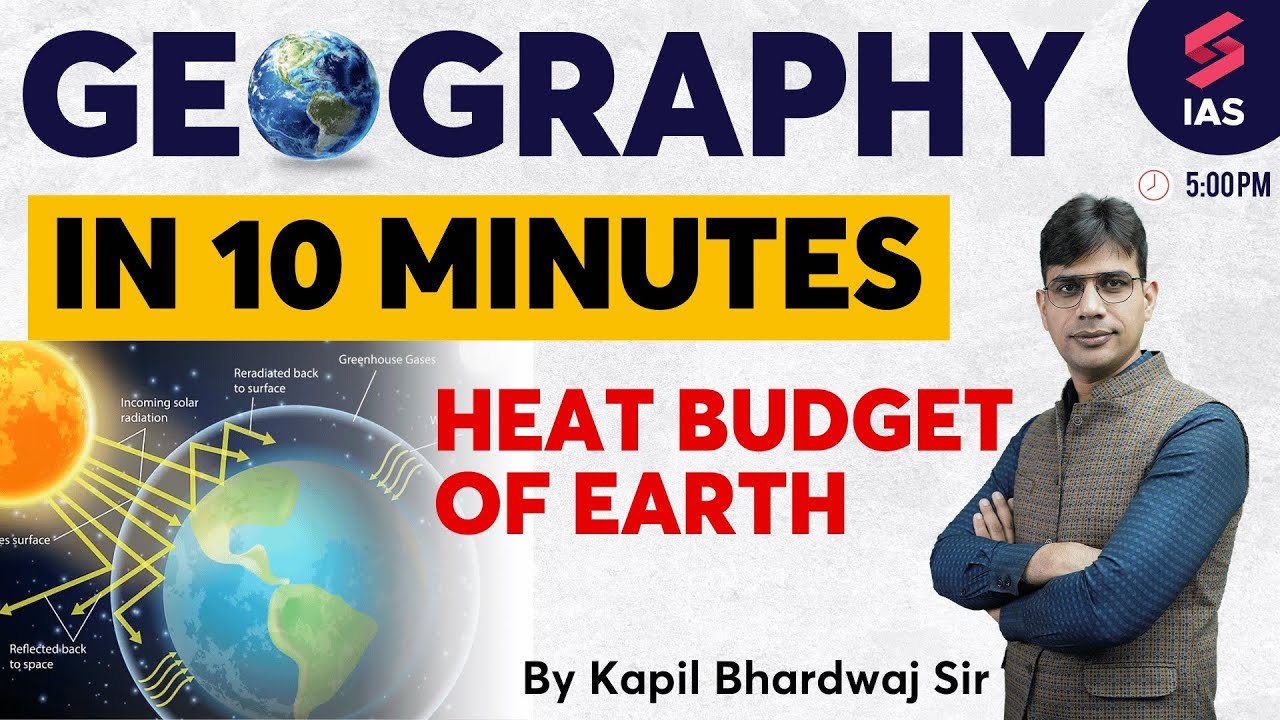 Heat Budget of Earth - UPSC Geography in 10 Minutes | Geography for UPSC CSE | Kapil Bhardwaj