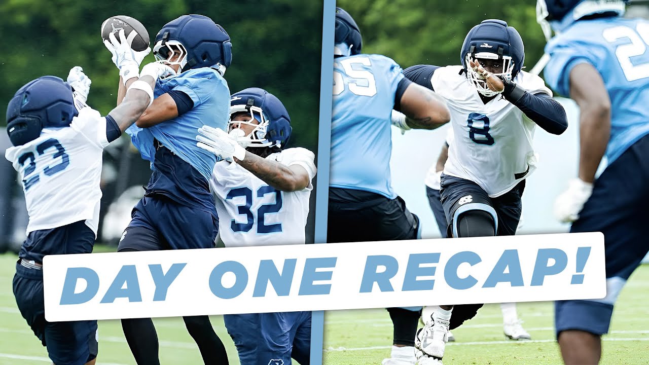 Insights & Observations From Day One Of UNC's Fall Camp! | TH247 Podcast