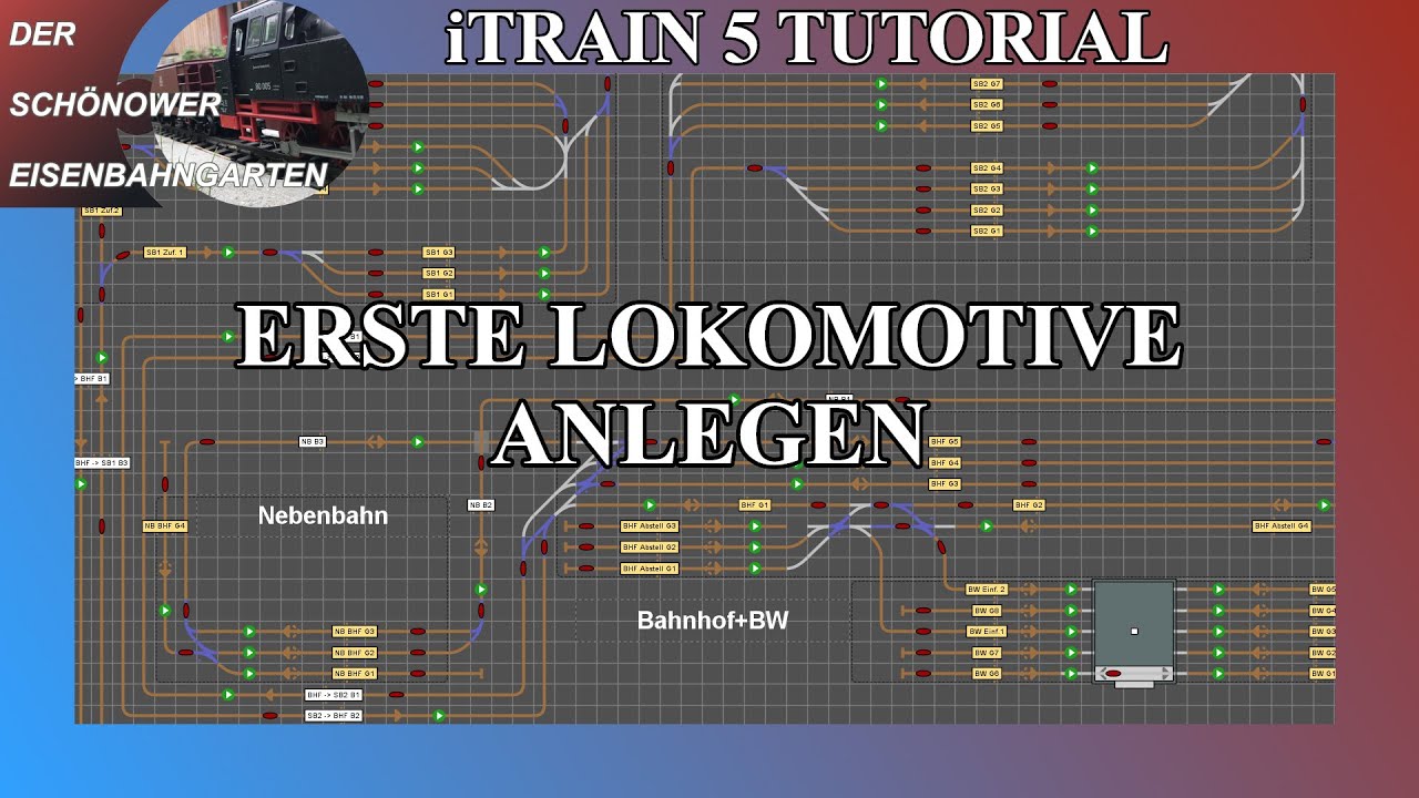 iTrain 5 Modelleisenbahn Software Modellbahnsteuerung Tutorial Part 4 erste Lokomotive Anlagen