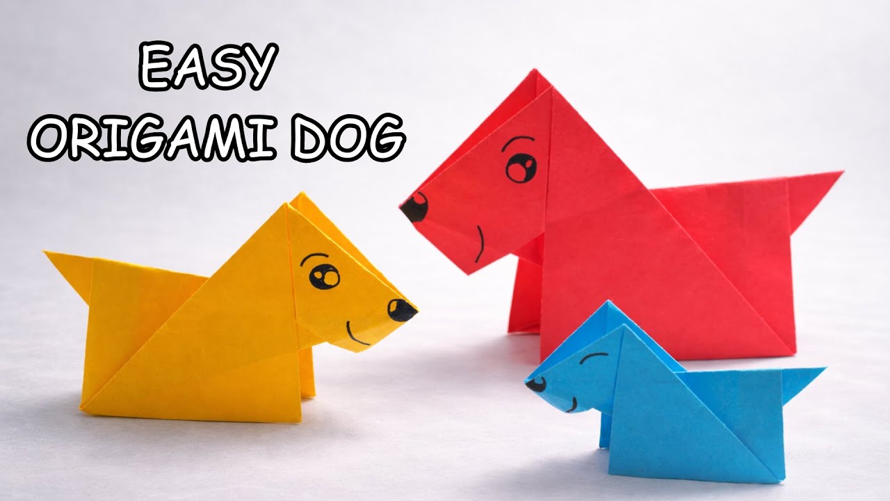Origami Dog 🐕 | Easy & Cute Paper Dog Tutorial