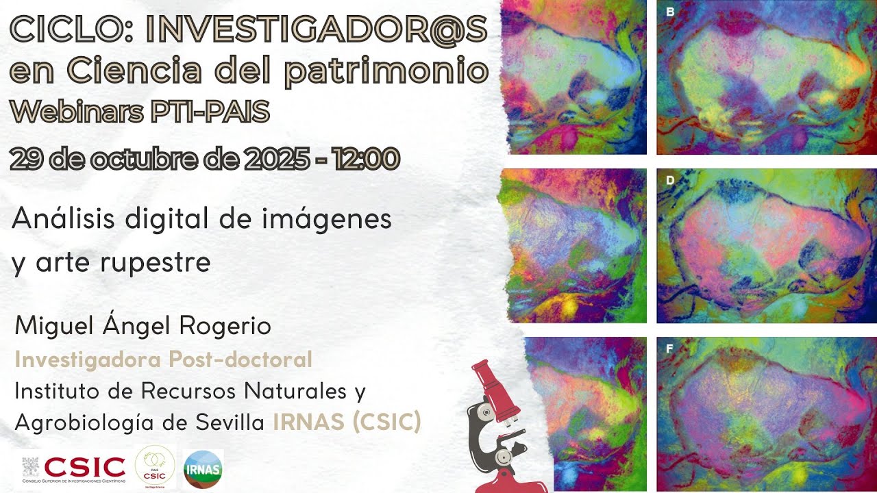Análisis digital de imágenes y arte rupestre. MA Rogerio (IRNAS-CSIC)