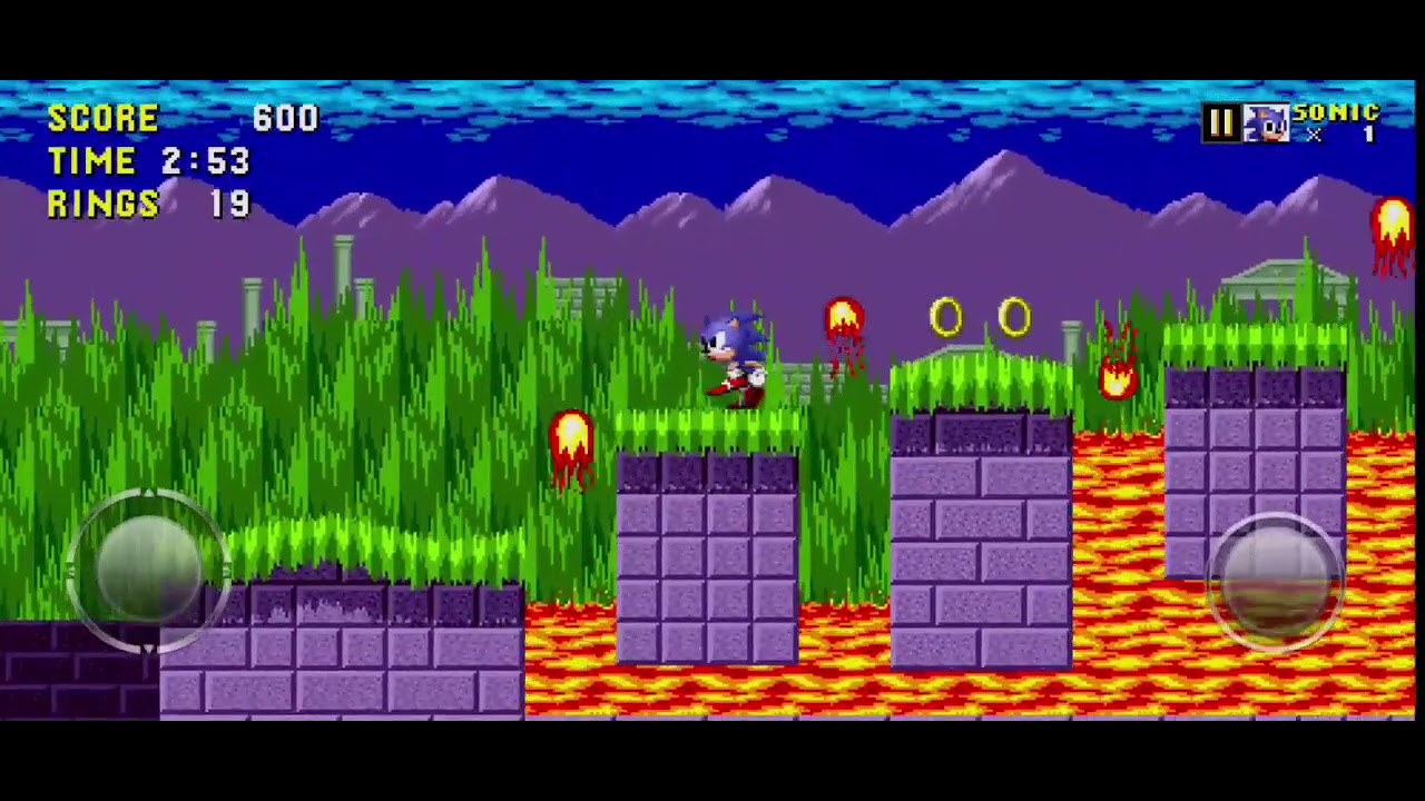 Marble zone act 2 playing sonic the hedgehog™  classic (inferno survival)