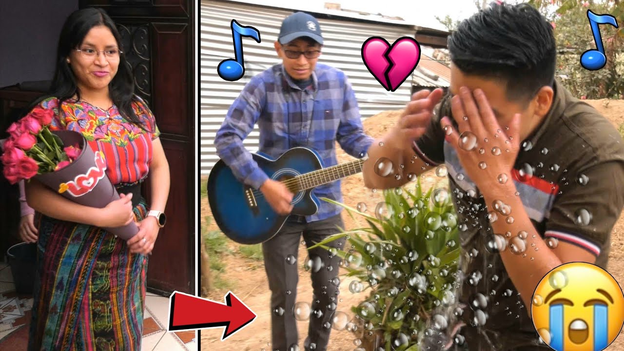 Le llevó Serenata a su Ex Novia / y fue rechazado con un Cubetazo de Agua 💔😭