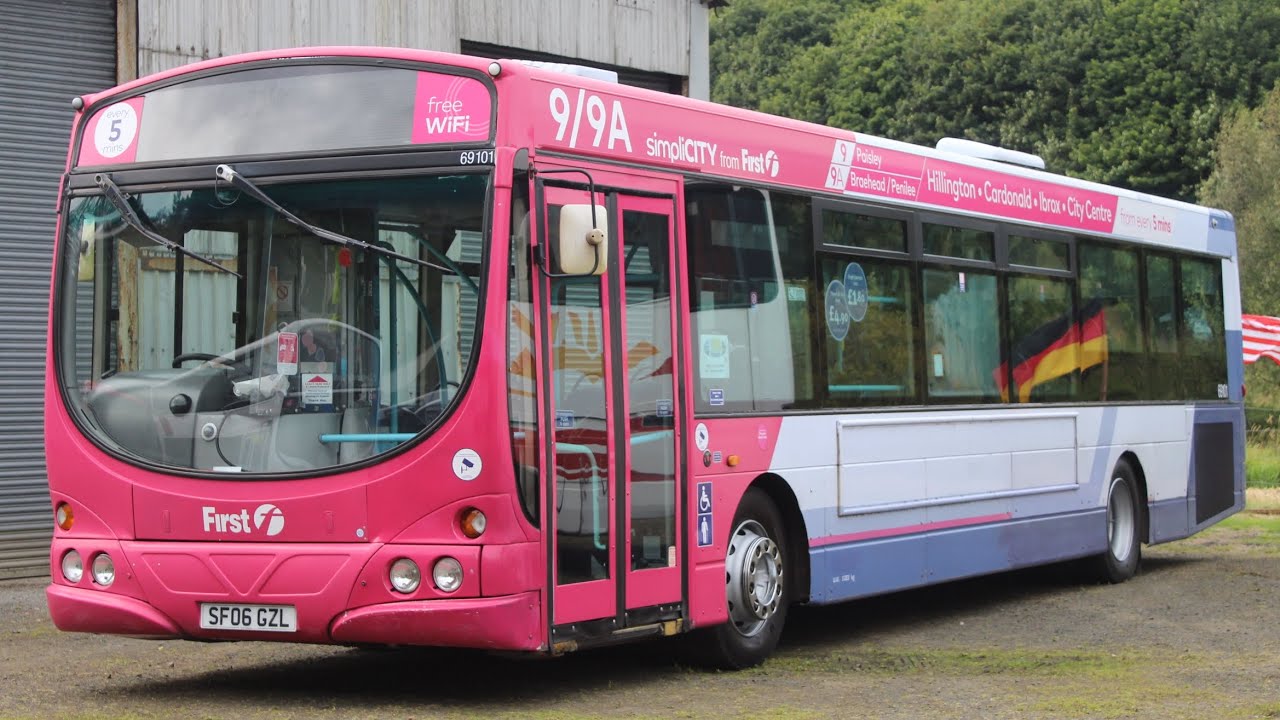 *Kickdown* Preserved First Glasgow 69101 Eclipse 1 Volvo B7RLE (SF06 GZL)