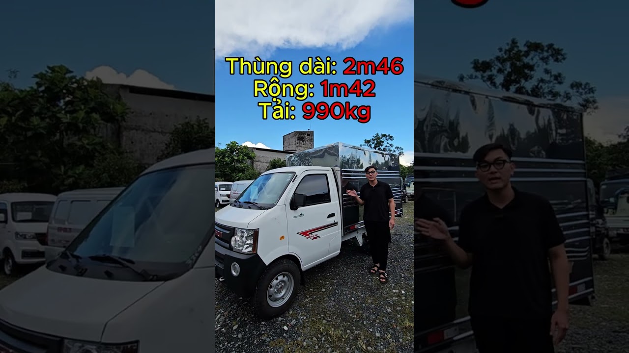 Xe tải Srm K990 990kg chở đồ S&ocirc;ng, đồ Biển (c&aacute;, t&ocirc;m,mực..) với kiểu c&aacute;ch th&ugrave;ng k&iacute;n inox - 0901218238
