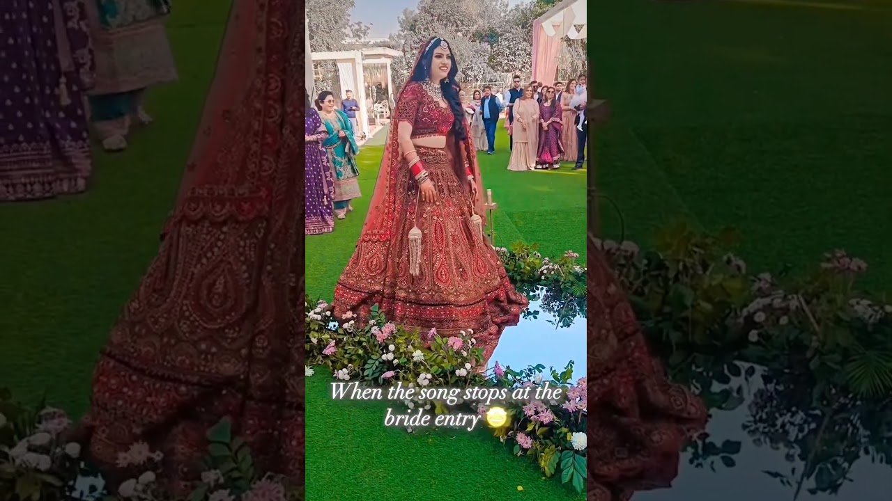 Bride entry ❤️❤️ #foryou #love #song #youtube #youtubeshorts #wedding #bridal #funny
