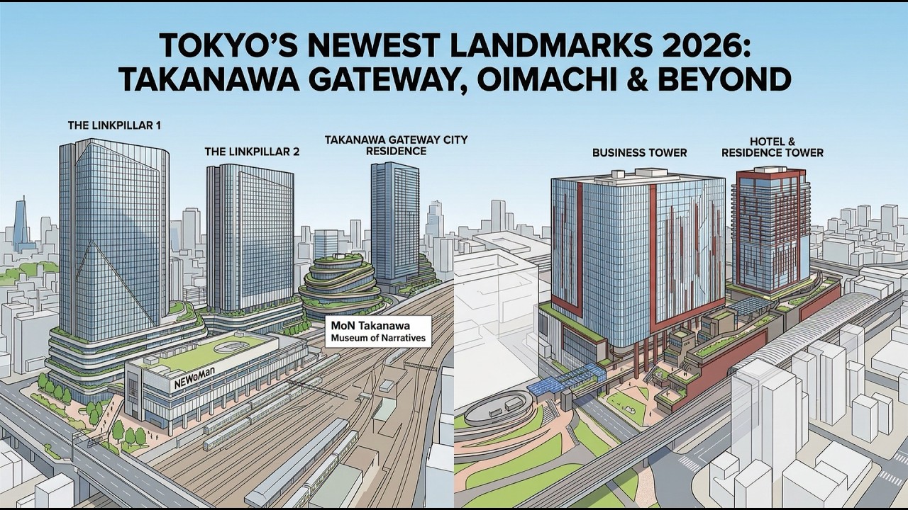 🗼 Tokyo&rsquo;s Newest Landmarks 2026: Takanawa Gateway, Oimachi & Beyond