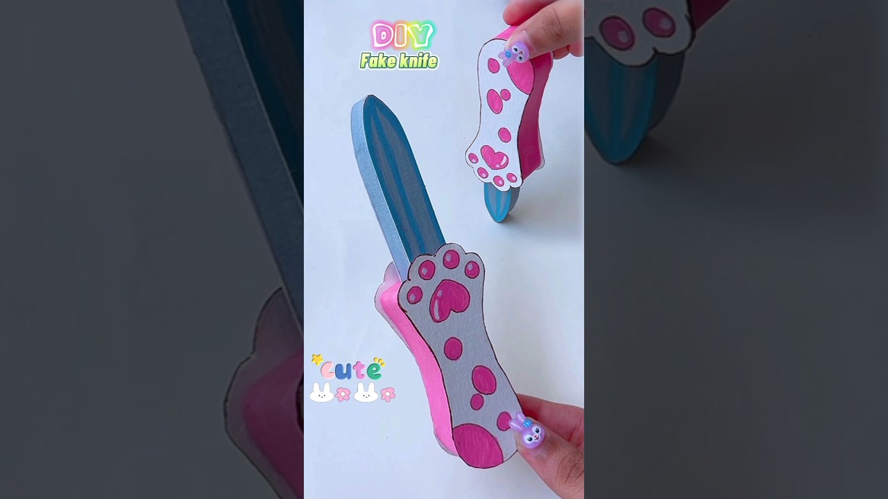 DIY Fake knife for prank 🤣 #shorts #tonniartandcraft #art #love #craft #diy #youtubeshorts