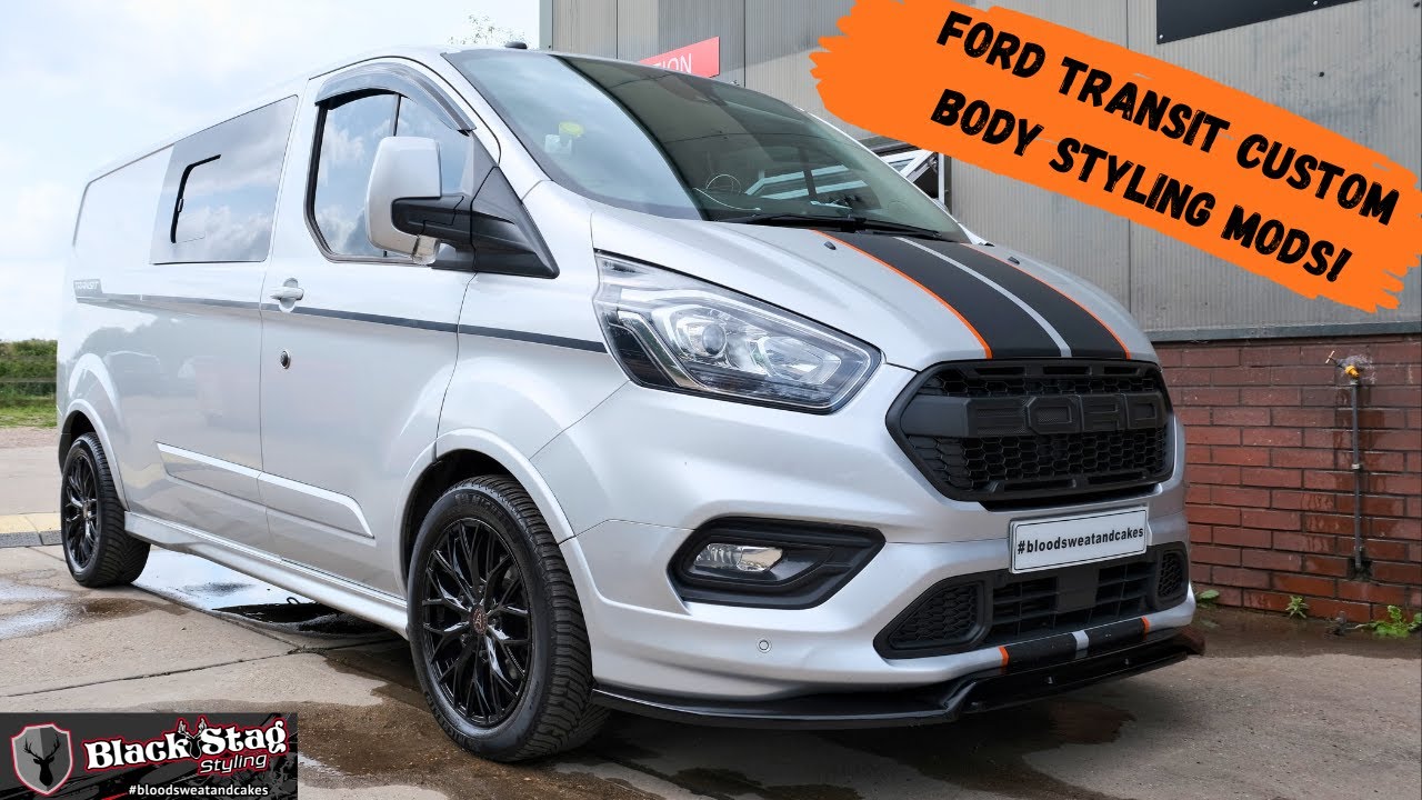 Ford Transit Custom Sport - поставка и установка обвеса Maxton Design, спойлеров на крышу, решетк...