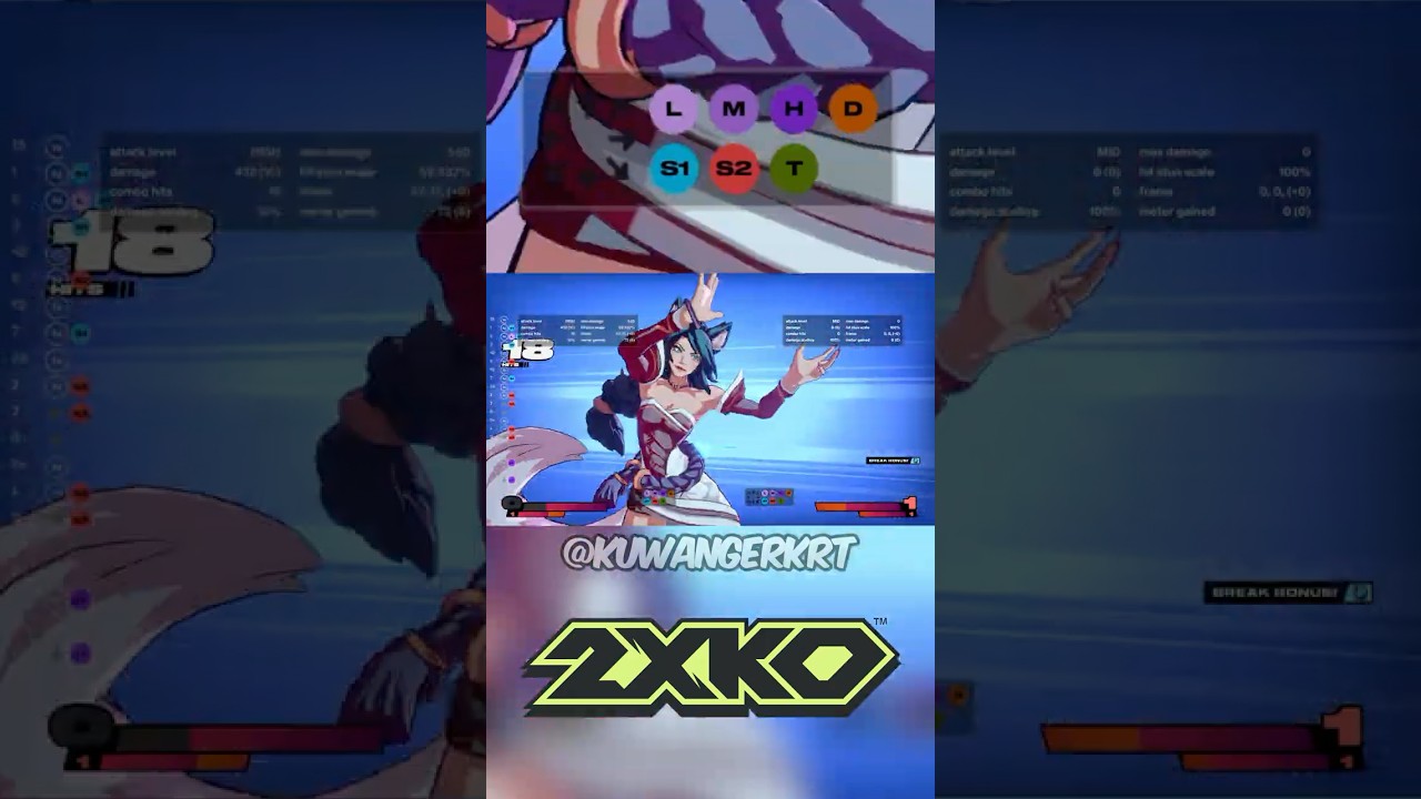 Ahri jH 5H Loop Combo | 2XKO Closed Beta