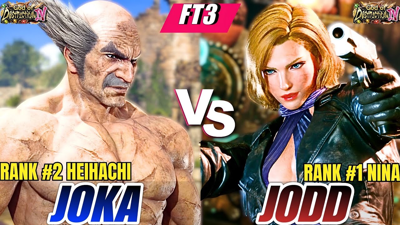 Tekken 8 - Joka (Heihachi) vs Jodd (Nina) | High Level FT3 Set