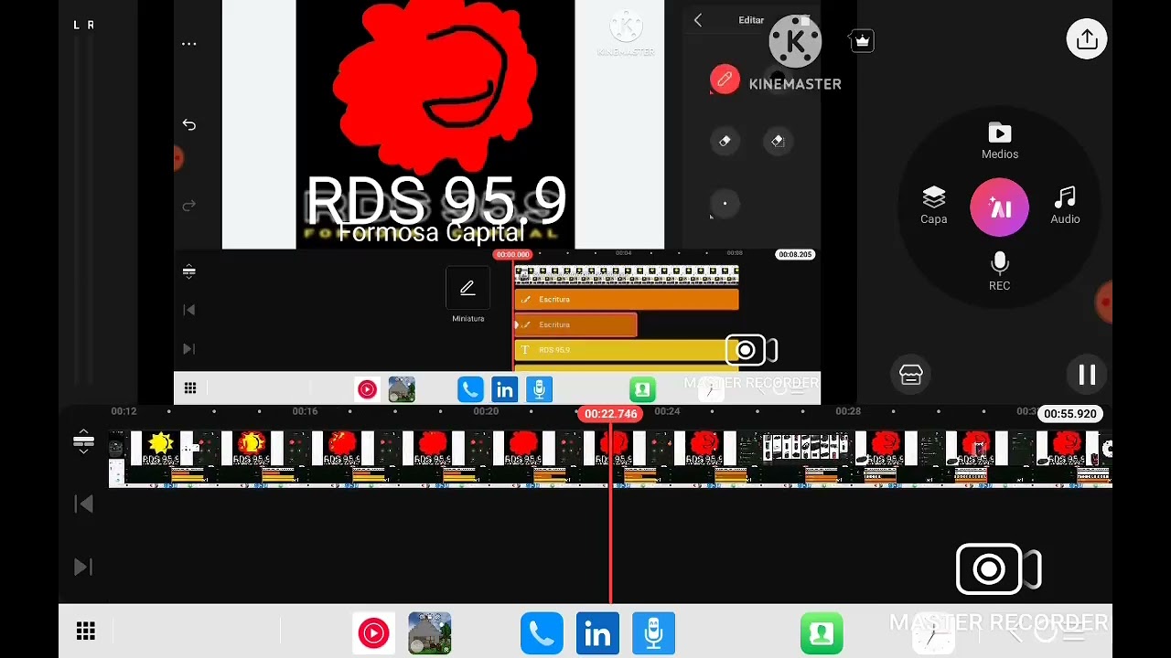 Radio Del Sol Logo Remake Speedrun Kinemaster 6.5x Speed 