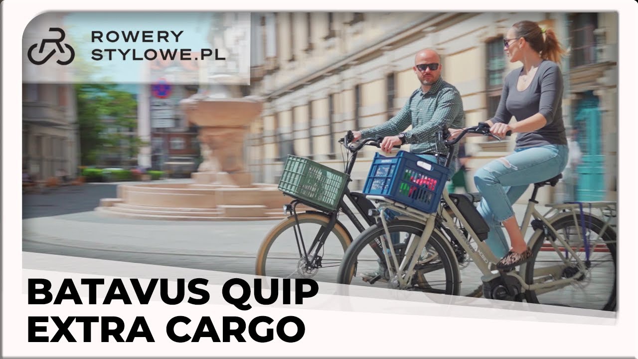 Rower elektryczny Batavus Quip Extra Cargo N7 Bosch - miejski i transportowy rower z silnikiem Bosch