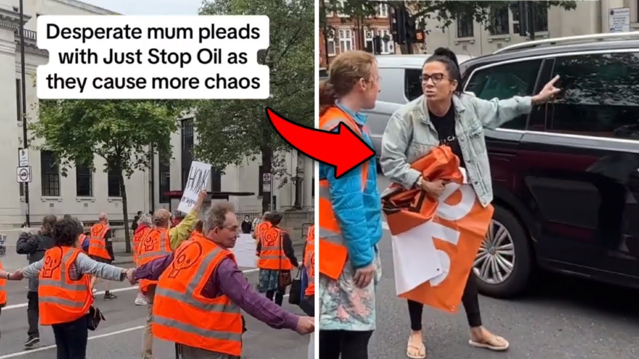 Just Stop Oil 'activists' ruin Grieving Mom & Child