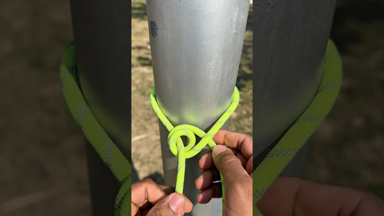 Knot Tying Around The Pole!