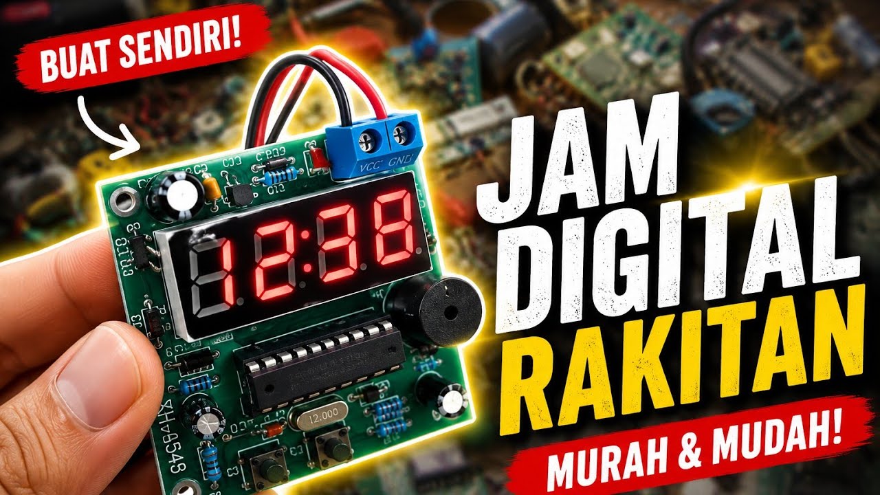 Jam Digital Rakitan !! Cocok untuk bahan praktikum !!
