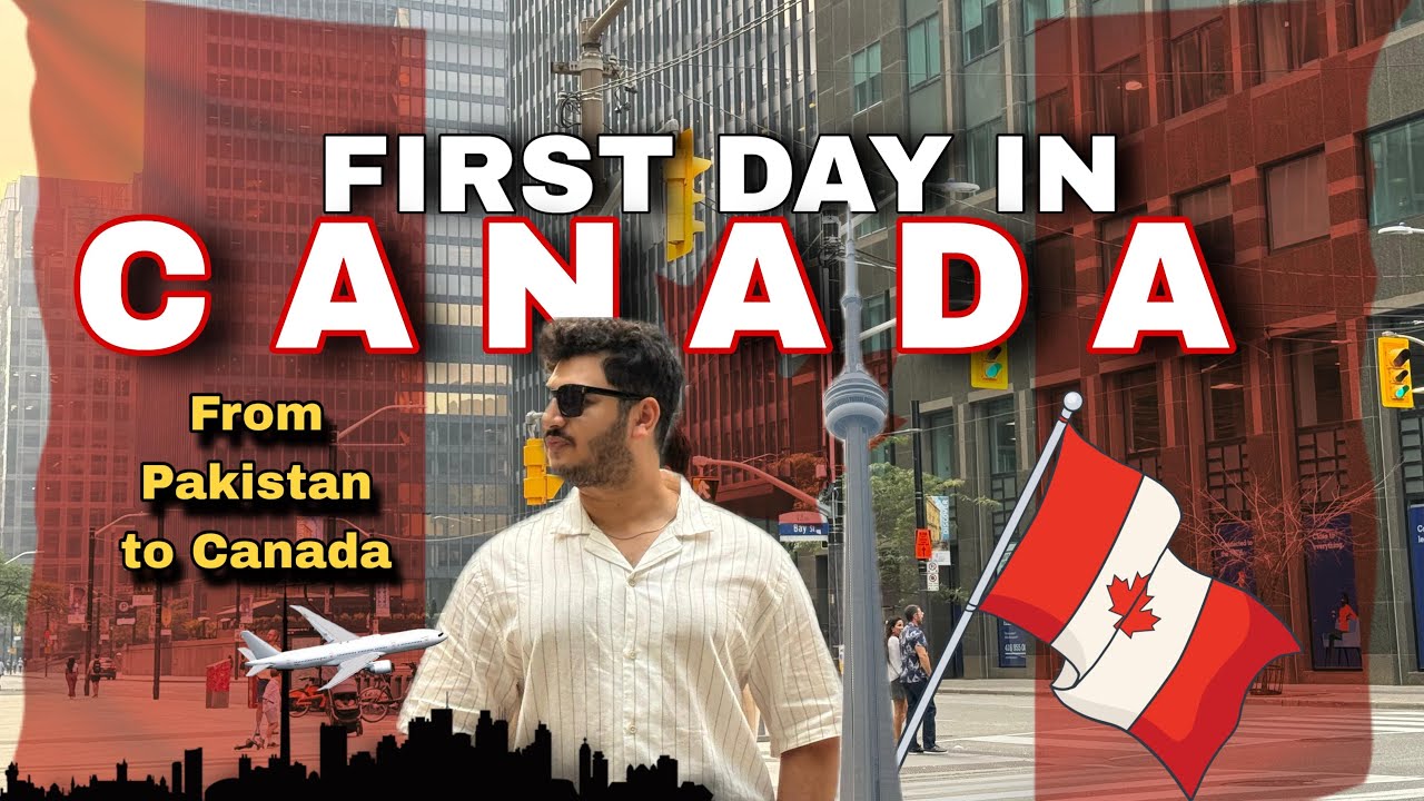 FIRST DAY IN CANADA 🇨🇦 | From Pakistan to Canada | Exploring Toronto | Life in Canada 🇨🇦 