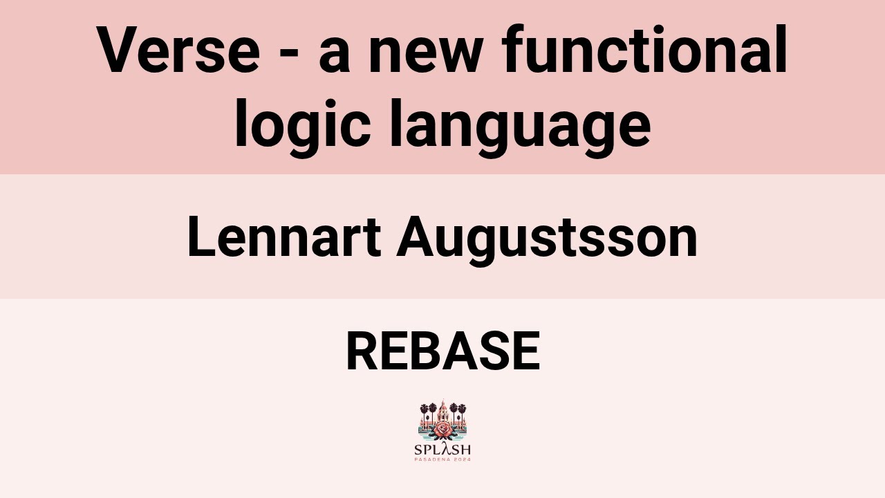 [REBASE24] Verse - a new functional logic language