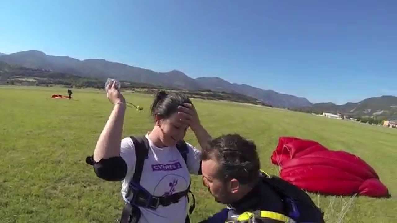 Saut en Parachute Tandem de Eva avec Florian