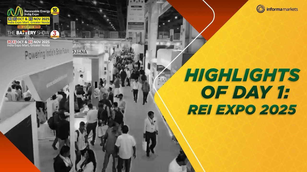 Day 1 at REI Expo 2025 set the stage for India’s renewable future! ⚡