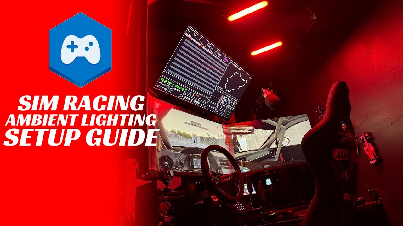 ‘TOTALLY NECESSARY’ Sim Racing Rig UPGRADE | Ambient Lighting: Hue Play Bars + SimHub Setup Tutorial