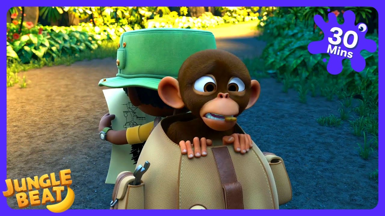 Jungle Beat - Monkey in a Backpack Rescue | Kids Cartoons | WildBrain Family Fun House