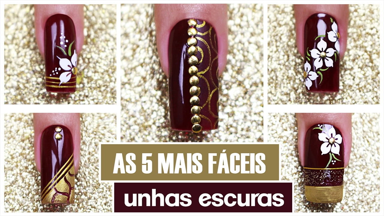 5 Unhas Escuras para Iniciantes | Cola na Villar
