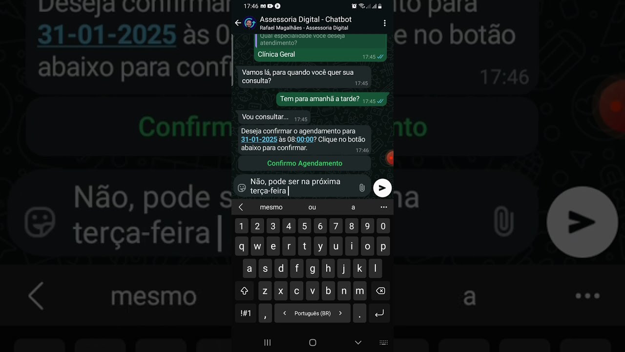 Agendamento Clínica via WhatsApp - Integração Feegow x ChatGPT x Manychat