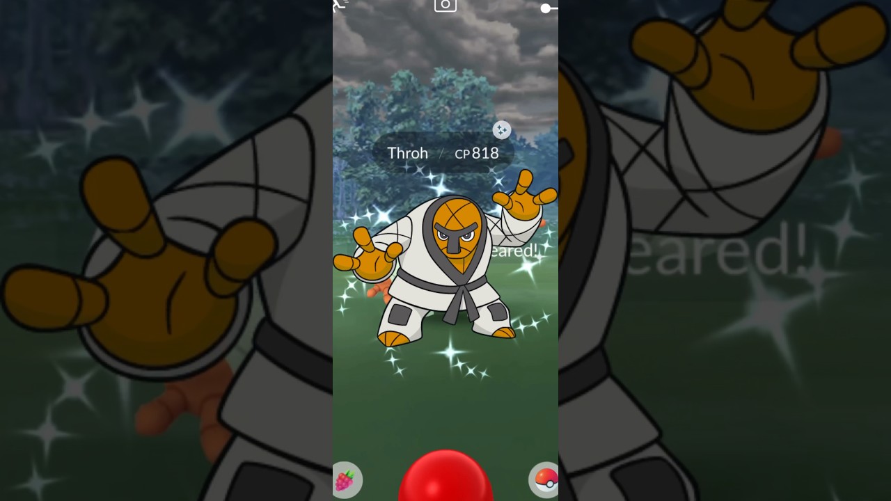 Getting Lucky With ✨Shiny Throh in #pokemongo