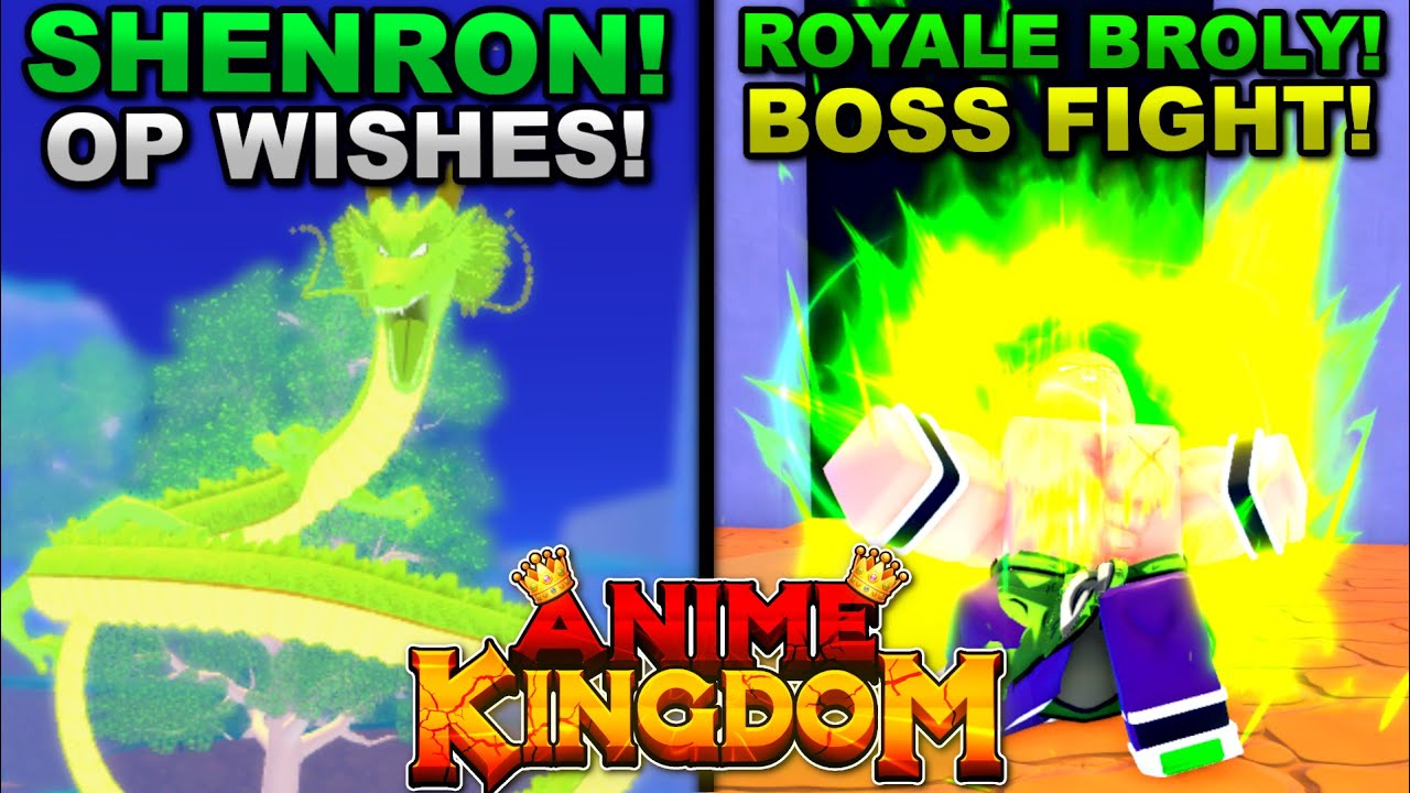 Вызов Шенрона с помощью шаров дракона в Roblox Anime Kingdom... Вот что произошло!