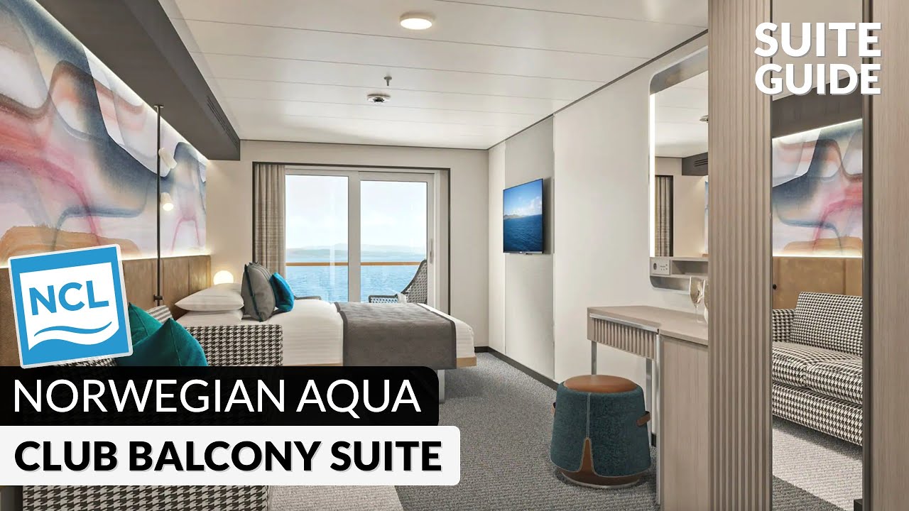 Norwegian Aqua | Club Balcony Suite Tour & Review | 4K
